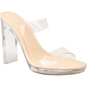 Static Footwear Cosmo-1 Clear Nude Womens sandals 6 NEW
